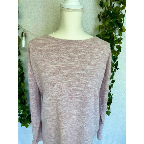 Cupio Blush Light Pink Long Sleeve Sweater Top Women's Large - Picture 3 of 12